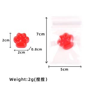 Wholesale 2*2cm Mini Mochi <b>Squishy</b> <b>Cat</b> Paw Sticky Stress Relief TPR Plastic Fidget Toy for Boys Kids - Product Image 6
