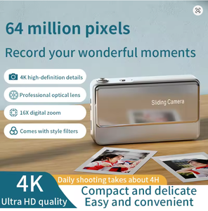 Cámara Digital <span class=keywords><strong>de</strong></span> 64MP con Pantalla <span class=keywords><strong>de</strong></span> 2.8 Pulgadas para Fotografía, Zoom Digital 16X, Videocámara Deslizante 4K, Cámara Compacta para Vlogging M15 - Product Image 6