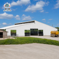 Structure de hangar en acier galvanisé à chaud de style industriel moderne avec une haute résistance au vent pour une utilisation en ferme