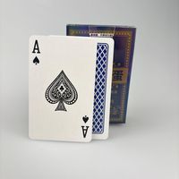 Poker personnalisé écologique et durable pour souvenirs de mariage en famille, 280 g/m², finition mate, estampage à chaud, nom et date imprimés sur mesure