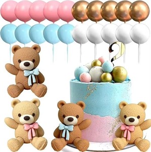 Il genere rosa blu rivela la <span class=keywords><strong>torta</strong></span> in cima alla <span class=keywords><strong>decorazione</strong></span> della <span class=keywords><strong>torta</strong></span> per ragazzo o ragazza orsacchiotto <span class=keywords><strong>decorazione</strong></span> della <span class=keywords><strong>torta</strong></span> per bambini - Product Image 5