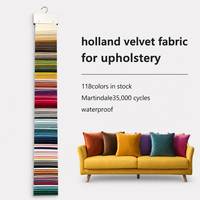 Tissu d'ameublement en velours hollandais 240 g/m², velours néerlandais pour la décoration intérieure et les meubles GCC