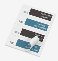 Marque-pages autocollants personnalisés de qualité supérieure, 50 feuilles, avec logo promotionnel, fournitures de bureau, cadeaux promotionnels