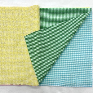 <span class=keywords><strong>Tissu</strong></span> en polyester à carreaux gingham bulle 85GSM 140CM pour chemise - Product Image 3