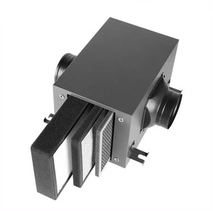 3 lớp filteraction kim loại hộp lọc không khí với Ture <span class=keywords><strong>HEPA</strong></span> than hoạt tính PM2.5 không khí trong nhà lọc lọc cho quạt thông gió - Product Image 5