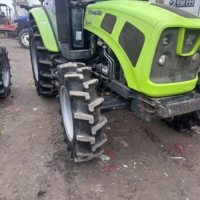 Tractor de Ruedas Zoomlion Usado de Alta Calidad, 120 HP, Modelo 1204, con Motor Diésel de 4 Cilindros y PTO de 540/1000 rpm para Agricultura
