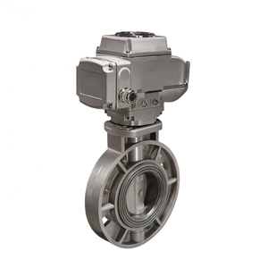 Vente de liquidation B2B COVNA DN200 8 pouces siège en caoutchouc EPDM double bride actionneur rotatif électrique 24V commande urgente vanne papillon - Product Image 2