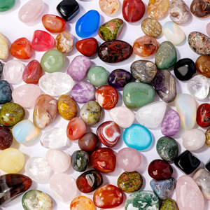 Pierres roulées en cristal naturel vente en gros pierres d'aromathérapie polies de couleur mélangée pierres de nettoyage décor de réservoir de poisson - Product Image 6