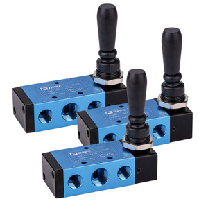 วาล์วควบคุมทิศทางแบบแมนนวล 5 ทาง รุ่น Nfpc 4H310-10S แรงดัน 0.8 Mpa แบบเกลียวใน มุมโค้งงอ - Product Image 3