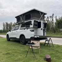 Leichter Pop-up-Truck-Camper Weißer Mittelgroßer Truck-Camper mit Kastenaufbau 6,5 Fuß Ladefläche für Ford F250 Superduty