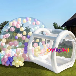 Casa Gonfiabile Portatile per Bambini da Esterno 3m 5m, Castello Bianco Trasparente, Tenda a Bolle Gonfiabile per Saltare in Vendita - Product Image 4