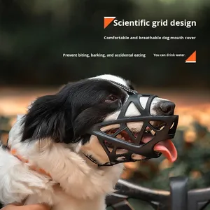 <span class=keywords><strong>Muselière</strong></span> pour <span class=keywords><strong>chien</strong></span> de grande taille en TPR, anti-morsure, anti-aboiement, avec design creux, boit normalement - Product Image 3
