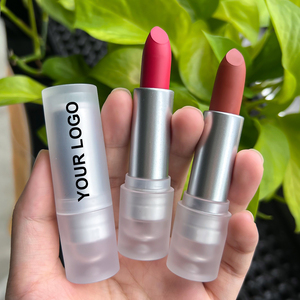 Lápiz labial de plata mate, Etiqueta Privada, fórmula vegana, maquillaje de labios hidratado cremoso, lápiz labial hidratante - Product Image 3