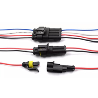 Enchufe AMP para coches a prueba de agua 2 3 4-Core HID conector macho y hembra con cable de cobre para scooters eléctricos