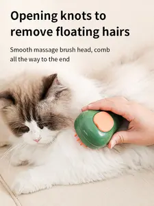 3 In 1 Rechargeable Pet Hair Cat Brush Steamy Comb Dog Cleaning Brush Misty Cat Spray Steam Brush
