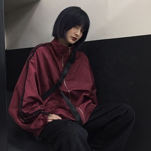 Vestes femme Chic Harajuku résistant au soleil <span class=keywords><strong>veste</strong></span> de printemps pour Couples fermeture éclair High Street All-match populaire vêtements d'extérieur pour adolescents - Product Image 2