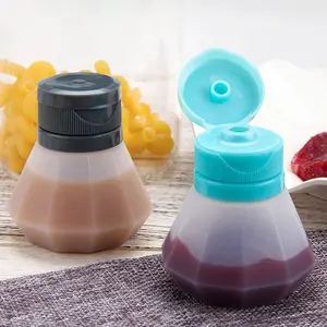 Flip Cover contenitore per condimenti condimento in silicone bottiglia per spremere mini condimenti bottiglia per Barbecue cucina