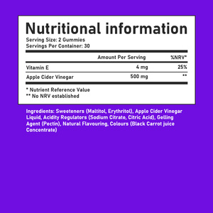 Top Seller Pure Apple Cider Vinegar Gummies ACV Support Immune and Digestive Health Food <b>Supplement</b> Designed for Adults - Product Image 2