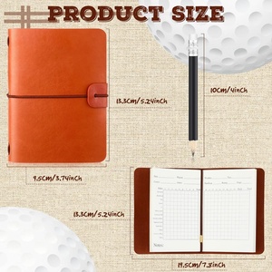 Porte-cartes de score de golf en cuir personnalisé de haute qualité Boshiho avec couverture attrayante - Product Image 3