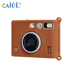 Fuji Mini <span class=keywords><strong>EVO</strong></span> Étui en silicone motif cuir <span class=keywords><strong>Instax</strong></span> <span class=keywords><strong>EVO</strong></span> Shield Housse de protection en plastique pour appareil photo numérique Sacs vidéo Produit - Product Image 4