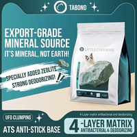 Litière pour chat Little Cyan Mine Sodium Bentonite, agglomération rapide, 99 % sans poussière, super absorbante, antibactérienne, contrôle des odeurs, naturelle