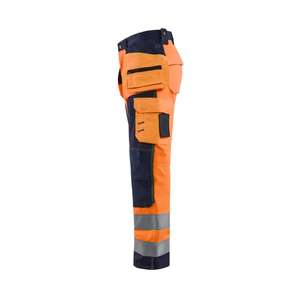 BLAKLADER - 156725175389C50 <b>Hi</b>-<b>Vis</b> Softshell craftsman trousers <b>Orange</b>/Navy blue - EAN 7330509406069 <b>HI</b>-<b>VIS</b> WORKWEAR - Product Image 5