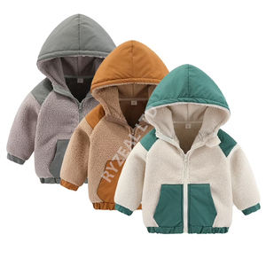 Most Demandable Unisex Kid <b>Jacket</b> <b>Fleece</b> <b>Lining</b> Zipper Closure Detachable Hood Breathable Eco-Friendly for Fall/Winter Seasons - Product Image 5
