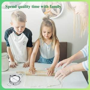 Ensemble de moules à empanadas et raviolis manuels en acier inoxydable personnalisables en gros, trois tailles, pour la pâtisserie et les outils de cuisson - Product Image 4