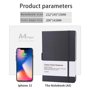 Tùy chỉnh A5/A6 Kích thước da bìa cứng vải Chất kết dính máy tính xách tay Nhật Ký Lập kế hoạch Tạp Chí kinh doanh tổ chức văn phòng trường quà tặng - Product Image 5