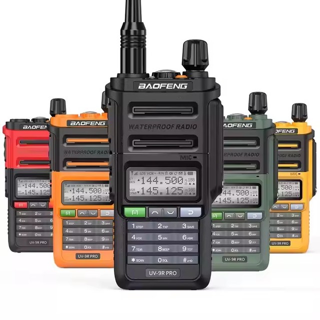 Baofeng Waterproof Walkie Talkie UV-9R PRO Two Way Radio BAOFENG UV-9R Dual Band 8watte Handheld Walkie-talkie Black IPX7 8 Watt