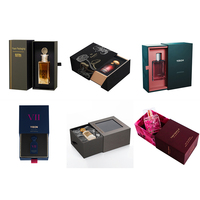 Boîte de parfum vide de luxe personnalisée avec design gratuit, 50 ml, avec gaufrage, carton rigide recyclable, emballage cadeau cosmétique