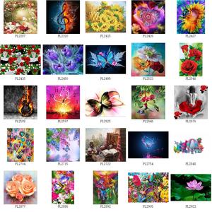 Kits de Pintura de Diamantes en Lienzo de Terciopelo con <span class=keywords><strong>Flores</strong></span> de Lila de Alta Calidad para Adultos, 5D, Taladro Completo, Lienzo de Fibra Corta, Pintado a Mano - Product Image 6