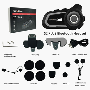 Müzik paylaşımı eller serbest arama desteklenen 6 bisikletçi grup kask iletişim hoparlör kulaklık motosiklet Bluetooth interkom - Product Image 6
