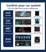 Reproductor de DVD para Auto con Sistema Linux de 12.3 Pulgadas para BMW Serie 7 F01 F02 CIC/NBT, con CarPlay Inalámbrico y Android Auto, Estéreo Multimedia para Auto