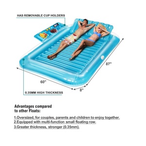 Water Party Leisure Floating <b>Platform</b> <b>Bed</b> Lounge Party Pool Rafting Suntan Tub Floating <b>Bed</b> <b>Frame</b> - Product Image 6