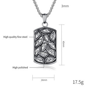 Ciondolo Unisex Occhio di Dio Retrò, Collana Occhio del Demone, Outlet di Fabbrica - Product Image 2