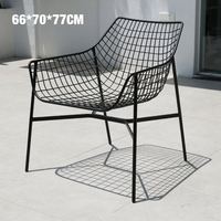 Chaise de restaurant en métal à grille métallique Mingmeng, design simple, écologique, économique, pour café extérieur, mobilier de jardin Bertoia, PU, hôtel