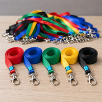 Lanière en nylon personnalisée avec logo imprimé en sérigraphie, sangle de cou vierge pour badge d'identification