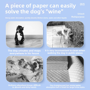 Fralda Absorvente Descartável para Cães e Gatos Teddy, Tapete Higiênico Impermeável IP67 com Fibra Ecológica para Treinamento e Limpeza - Product Image 6