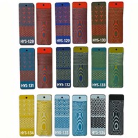 Lot de couteaux et fourchettes en G10 de Damas, plusieurs couleurs, avec poignée en G10 jaune, rouge, bleu, noir et camouflage