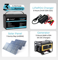 Batterie LiFePO4 12V 100Ah pour Véhicule Électrique, Lithium Fer Phosphate, Stockage d'Énergie, Prix Compétitif, Disponible en UE depuis Shenzhen