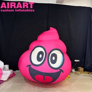 Événement personnalise le <span class=keywords><strong>caca</strong></span> gonflable de personnage de dessin animé rose - Product Image 2