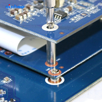 Entretoise filetée SMT SMD Sinhoo M4 en laiton étamé pour montage en surface sur PCB, classe 4.8 et 6.8, pour soudure à refusion