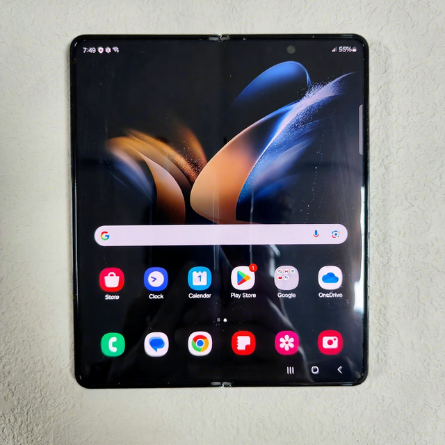 Wholesale Used Z Fold4 5G Phone 12GB RAM 256GB/512GB ROM 7.6" Screen 48MP Rear/16MP Front Camera Foldable Facial Unlock Global