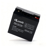 Batterie au plomb à décharge profonde Luvorb 12V 17Ah scellée AGM 10Hr pour outils électriques et jouets, prix usine, batterie GEL AGM 10Hr UPS
