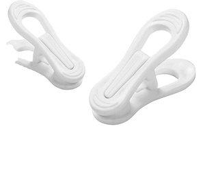 30 Pack White Finger Clips Multi-Purpose Plastic Clips for Hangers, Snacks