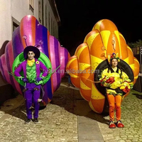 Costume d'escargot géant gonflable personnalisé pour décoration de défilé d'événement dessin animé Cityparade publicité accessoires gonflables
