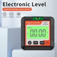Niveau numérique, jauge d'angle, rapporteur électronique, inclinomètre avec écran LCD magnétique, boîte de niveau de précision
