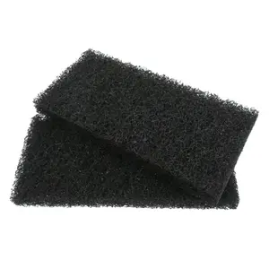 Venta caliente 25*12*2,5 Cm Paños negros para platos Limpieza de cocina Estropajo para limpieza del hogar y la cocina