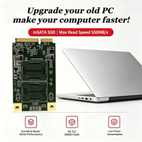 SSD Msata Interno de Diseño Delgado, Sistema Integrado de Grado Profesional, Uso Versátil, Tamaño Compacto para Servidor de Computadora Integrado